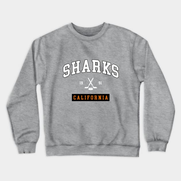 The Sharks Crewneck Sweatshirt by CulturedVisuals